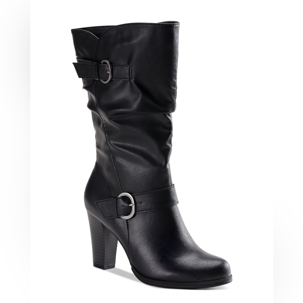 Style & Co sachi block-heel mid-shaft boots